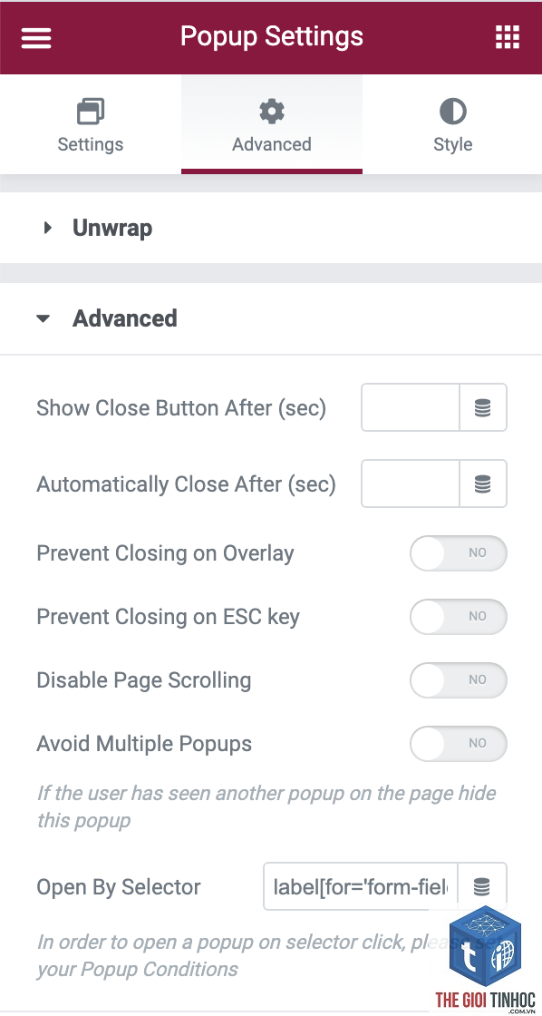 elementor popup javascript lỗi - Hình 5