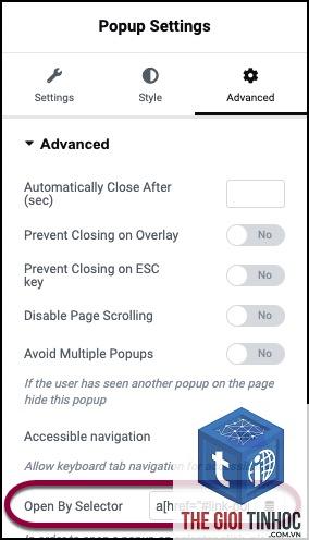elementor popup trigger lỗi - Hình 5