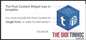 elementor posts widget lỗi