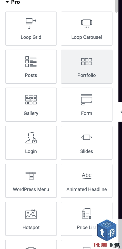 elementor pro widgets không hiển thị