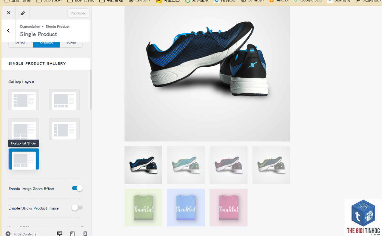 elementor product gallery lỗi - Hình 1