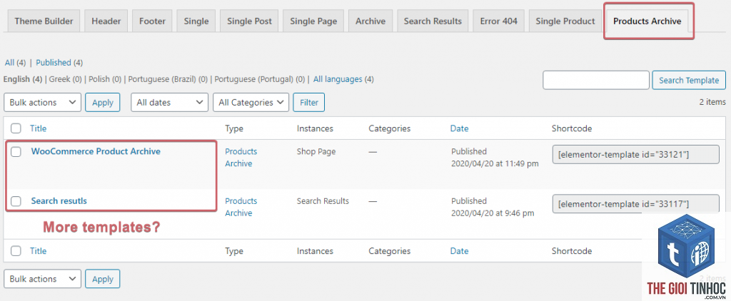 elementor search template lỗi - Hình 5