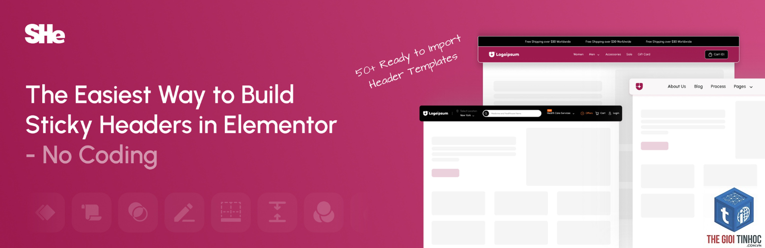 elementor sticky header lỗi - Hình 1