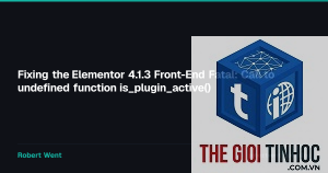 elementor undefined function