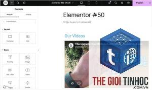 elementor video embed lỗi
