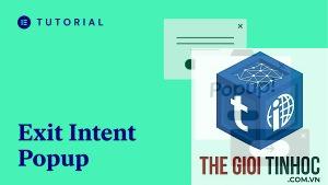 exit intent popup elementor