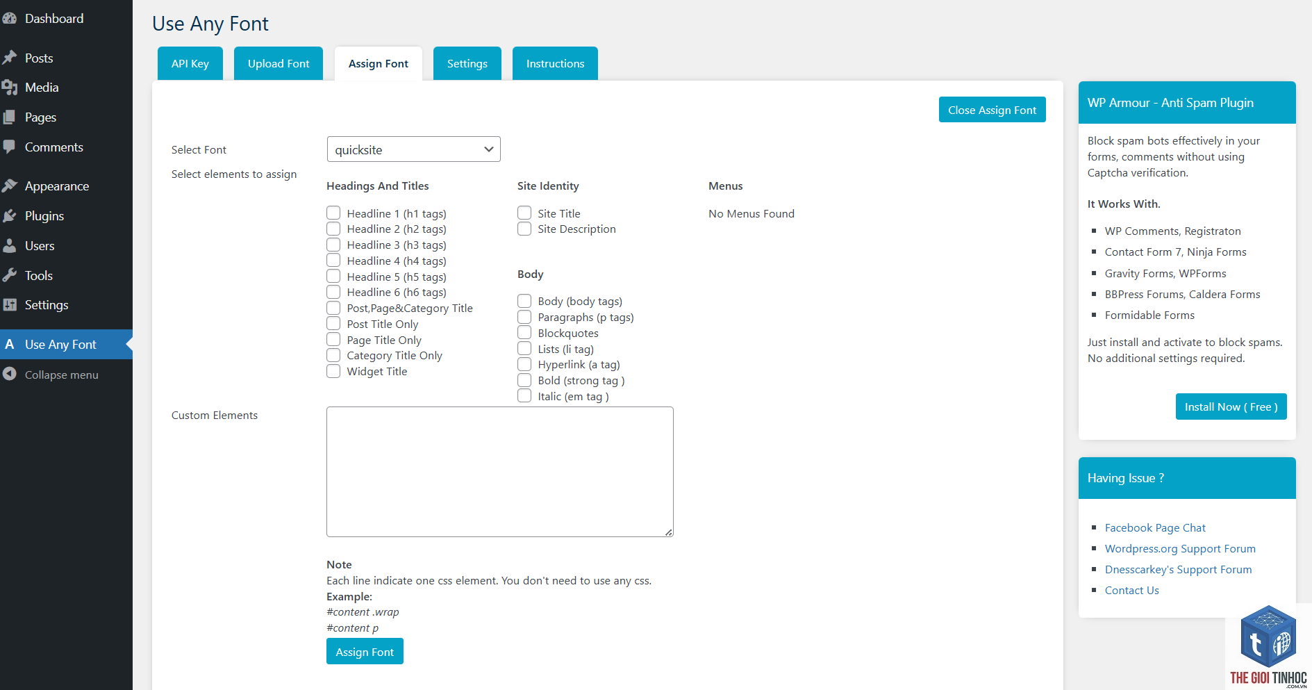 font wordpress ảnh hưởng tốc độ - Hình 3