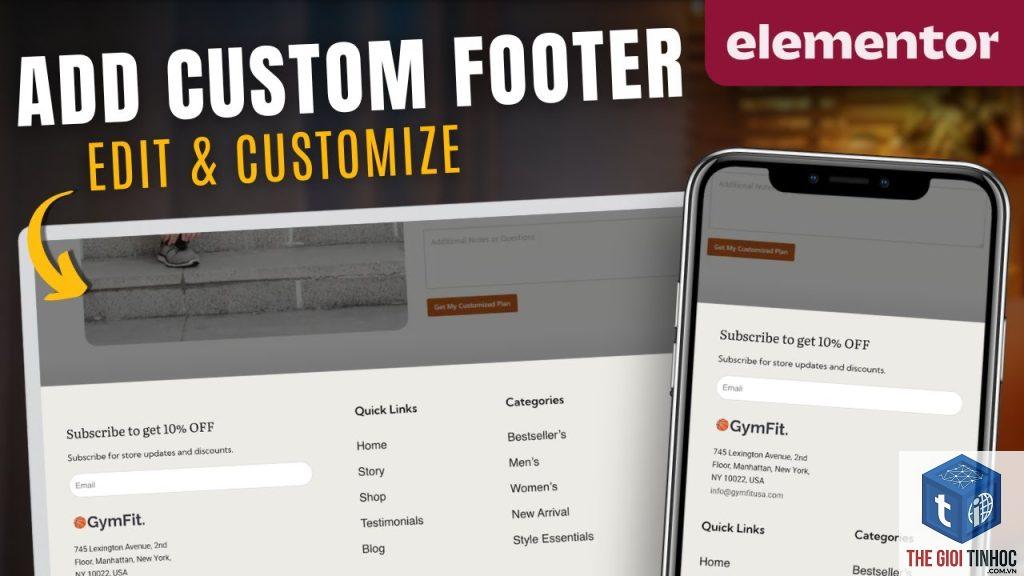 footer responsive elementor