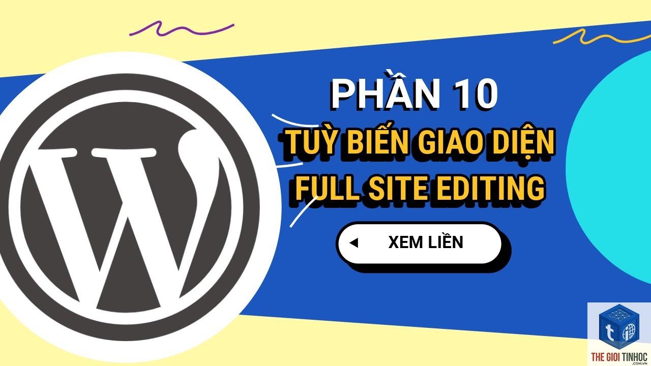 full site editing là gì - Hình 5