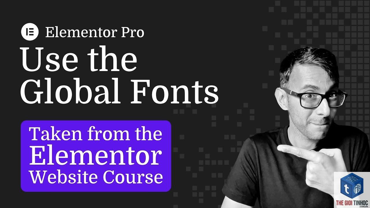 global fonts elementor - Hình 4