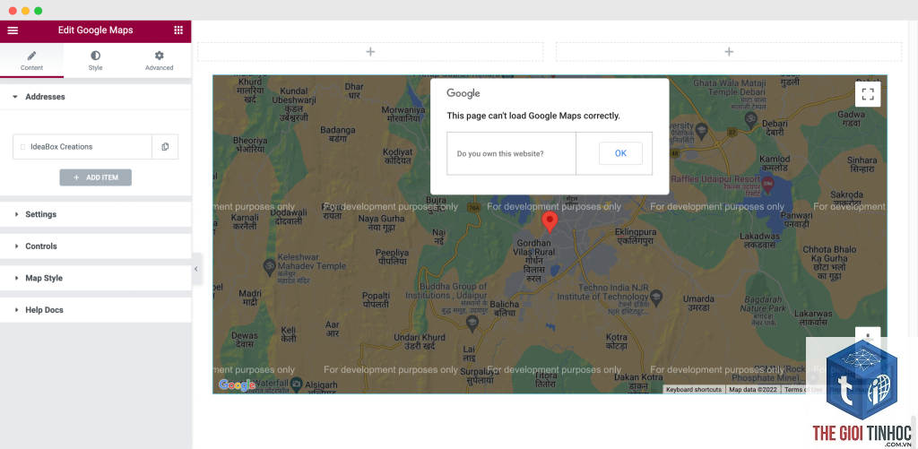 google maps widget elementor - Hình 5