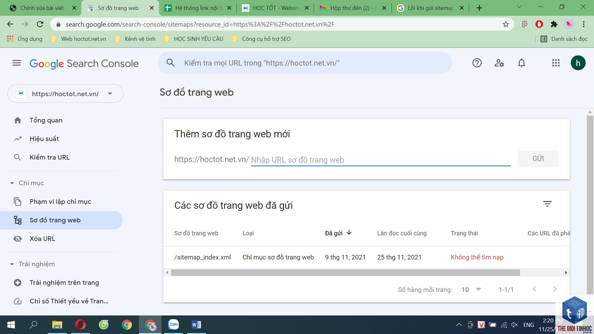 gửi sitemap lên google search console - Hình 1