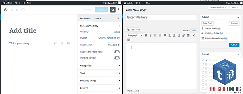 gutenberg vs classic editor - Hình 2