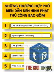 hình phạt thủ công google là gì