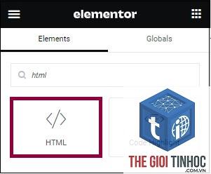 html widget elementor