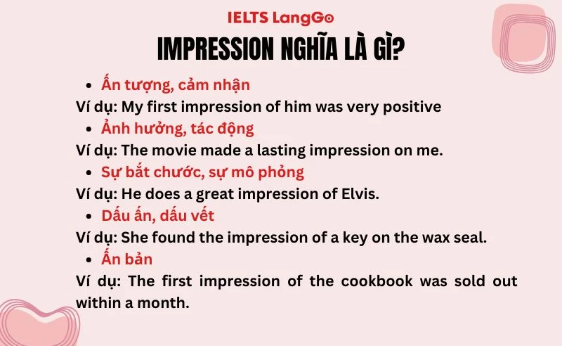 impression là gì