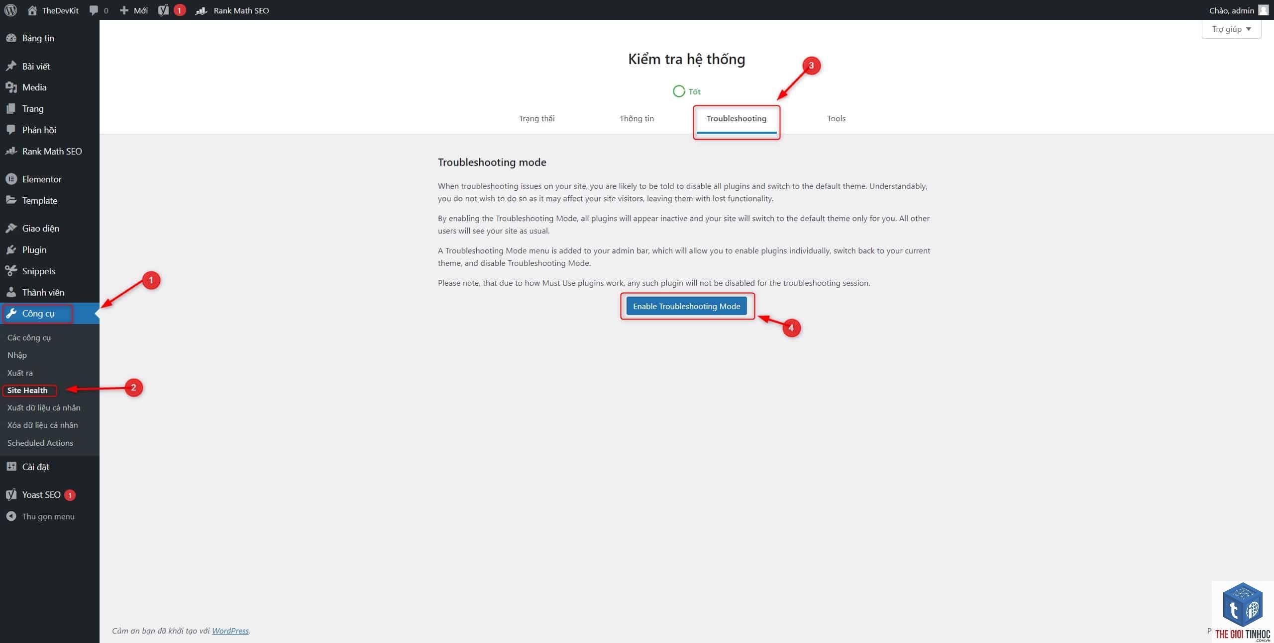 kiểm tra xung đột plugin wordpress - Hình 5