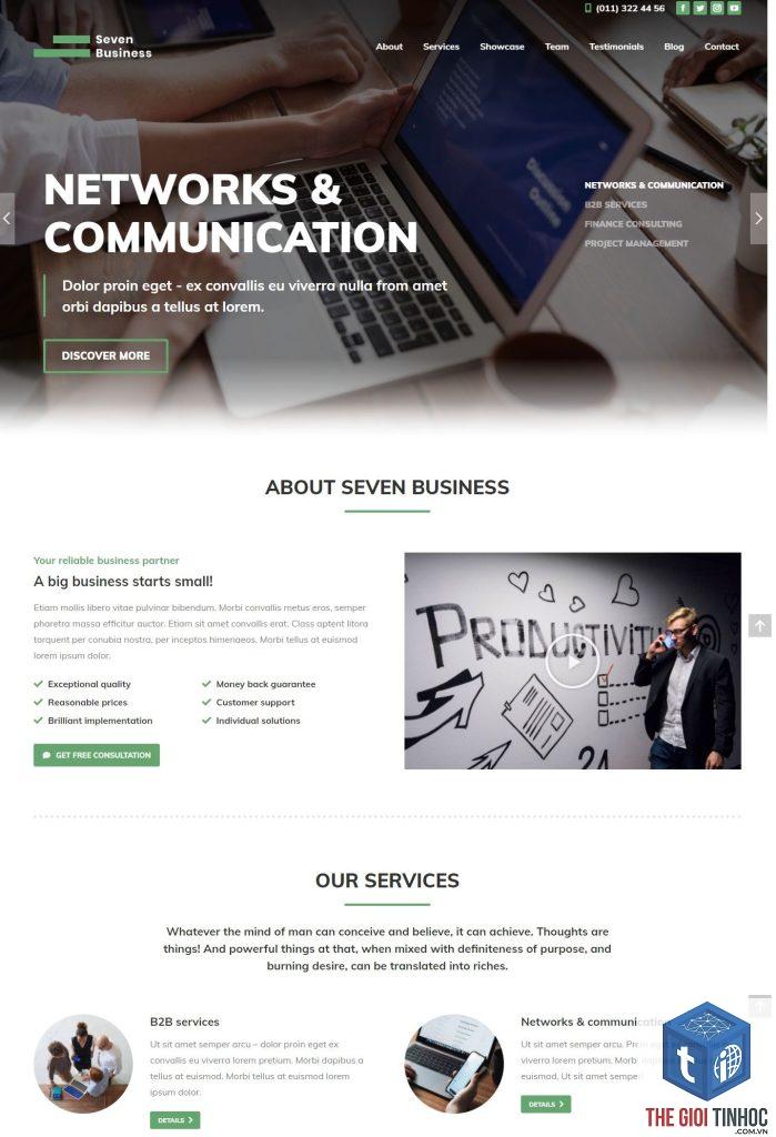landing page dịch vụ elementor
