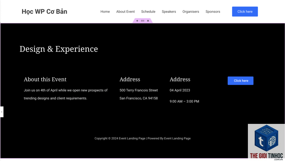 landing page sự kiện elementor - Hình 5