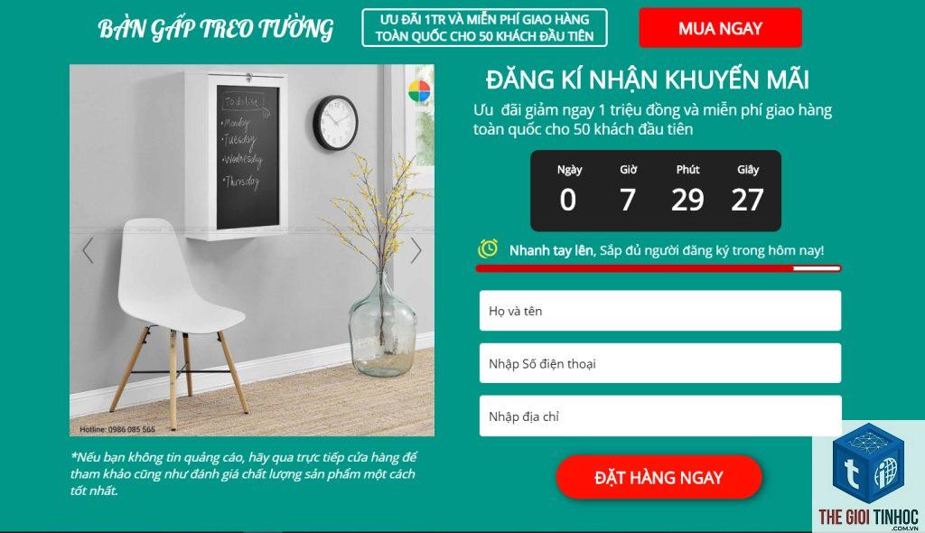 landing page thu thập khách hàng elementor