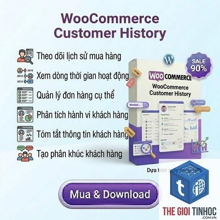 lịch sử woocommerce