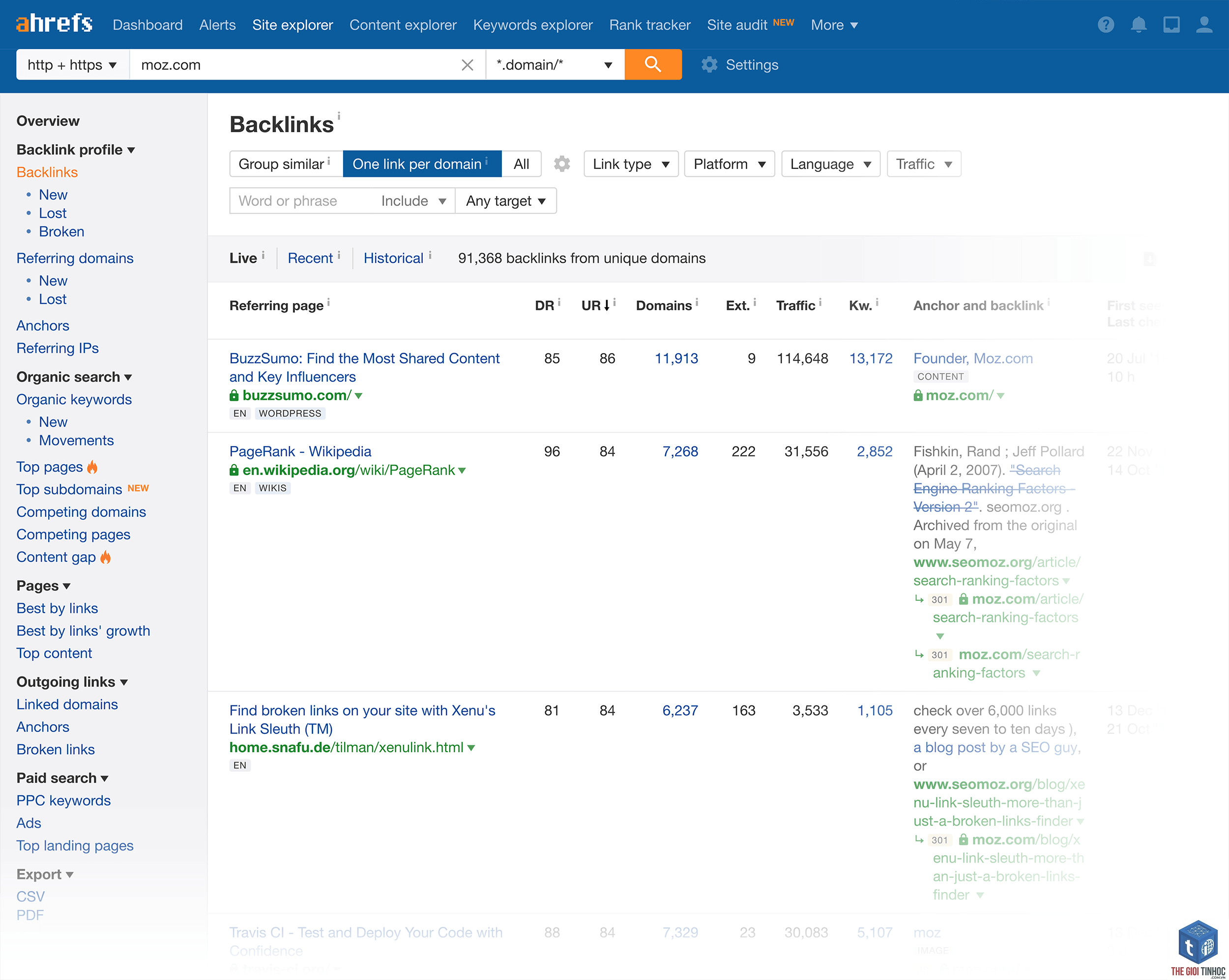 link profile trong ahrefs là gì - Hình 3