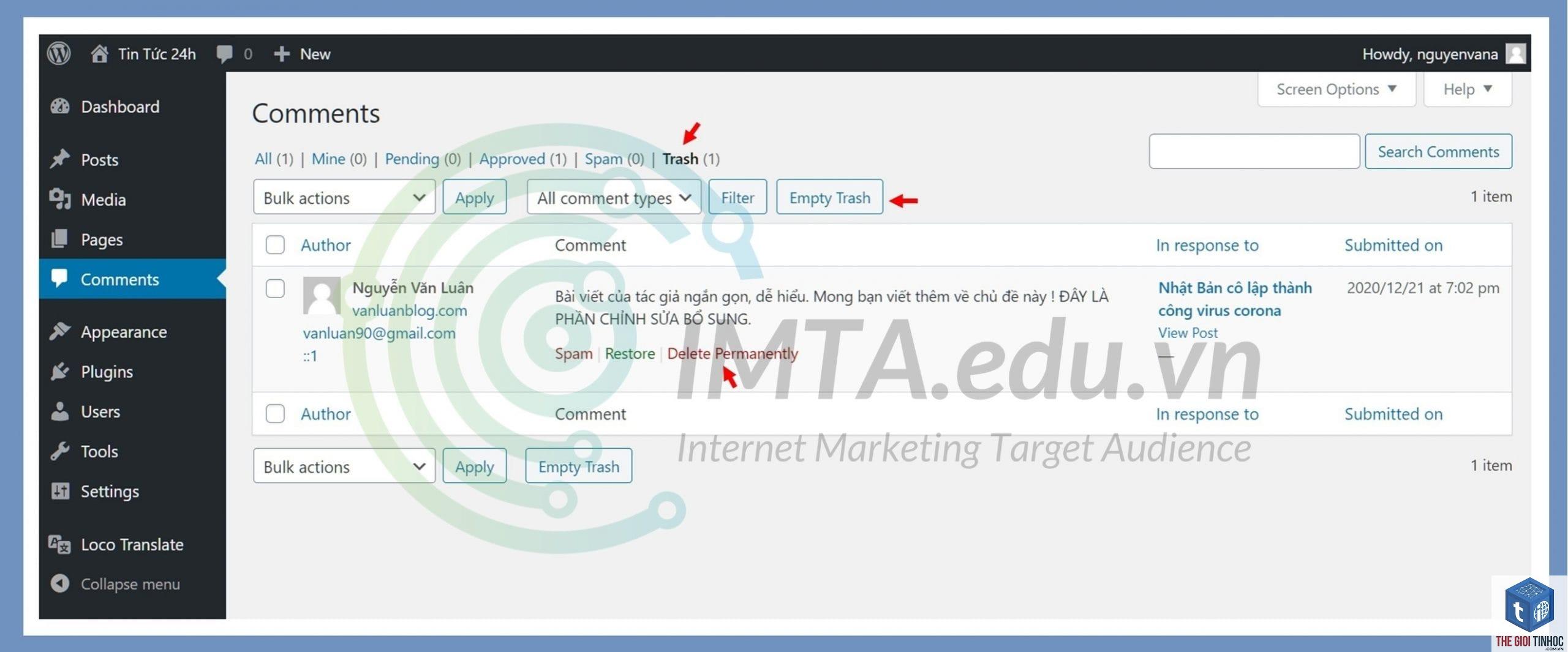 lọc bình luận spam wordpress - Hình 2