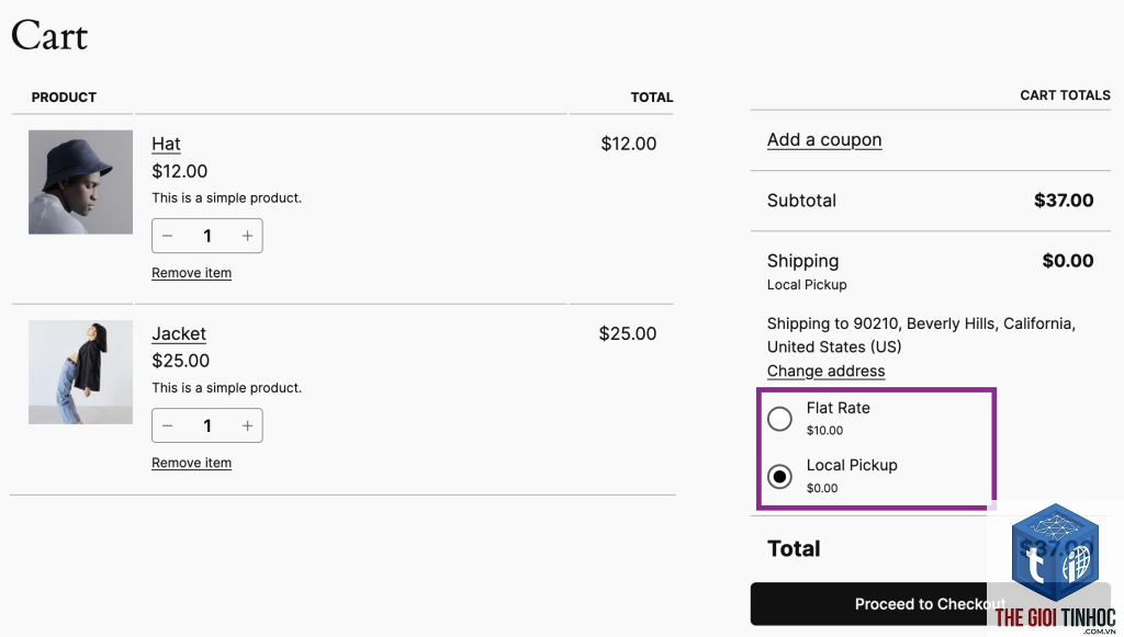 local pickup woocommerce