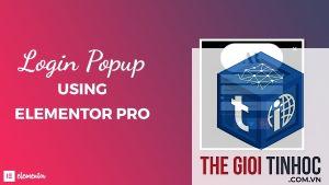 login popup elementor