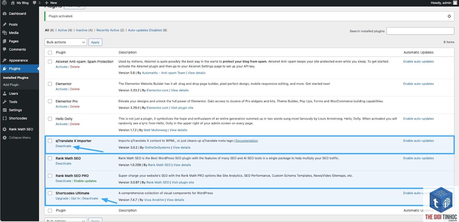 lỗi kích hoạt plugin wordpress - Hình 3