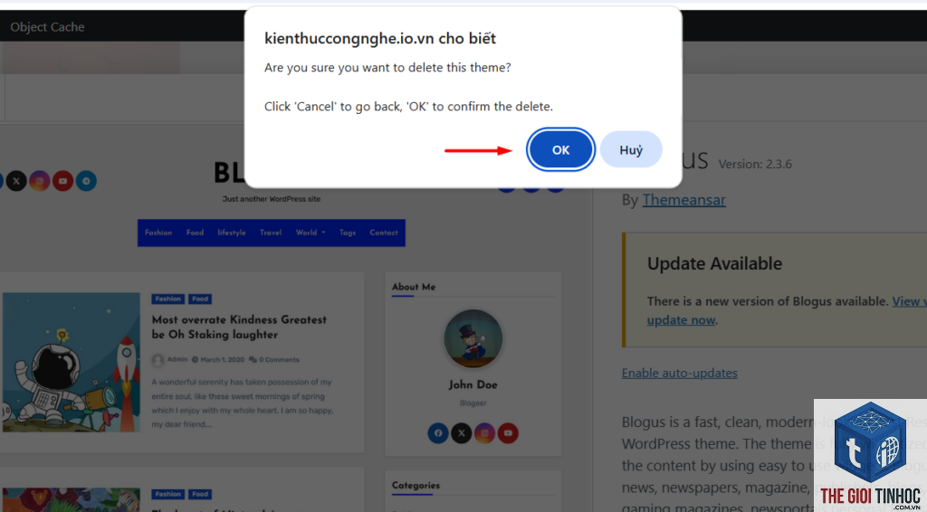 lỗi xóa theme wordpress - Hình 2