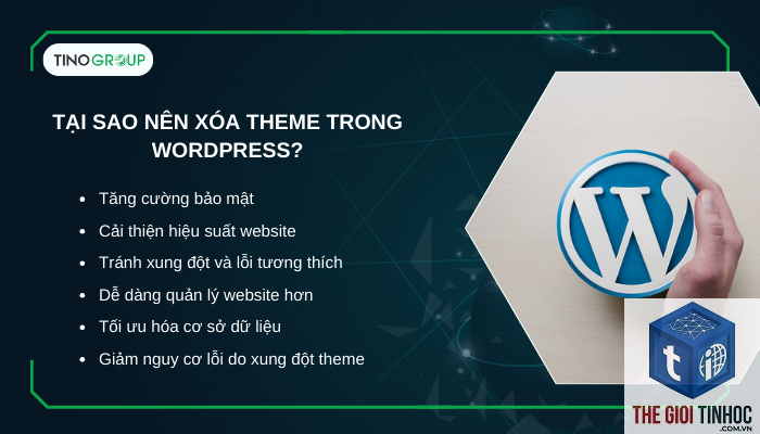 lỗi xóa theme wordpress