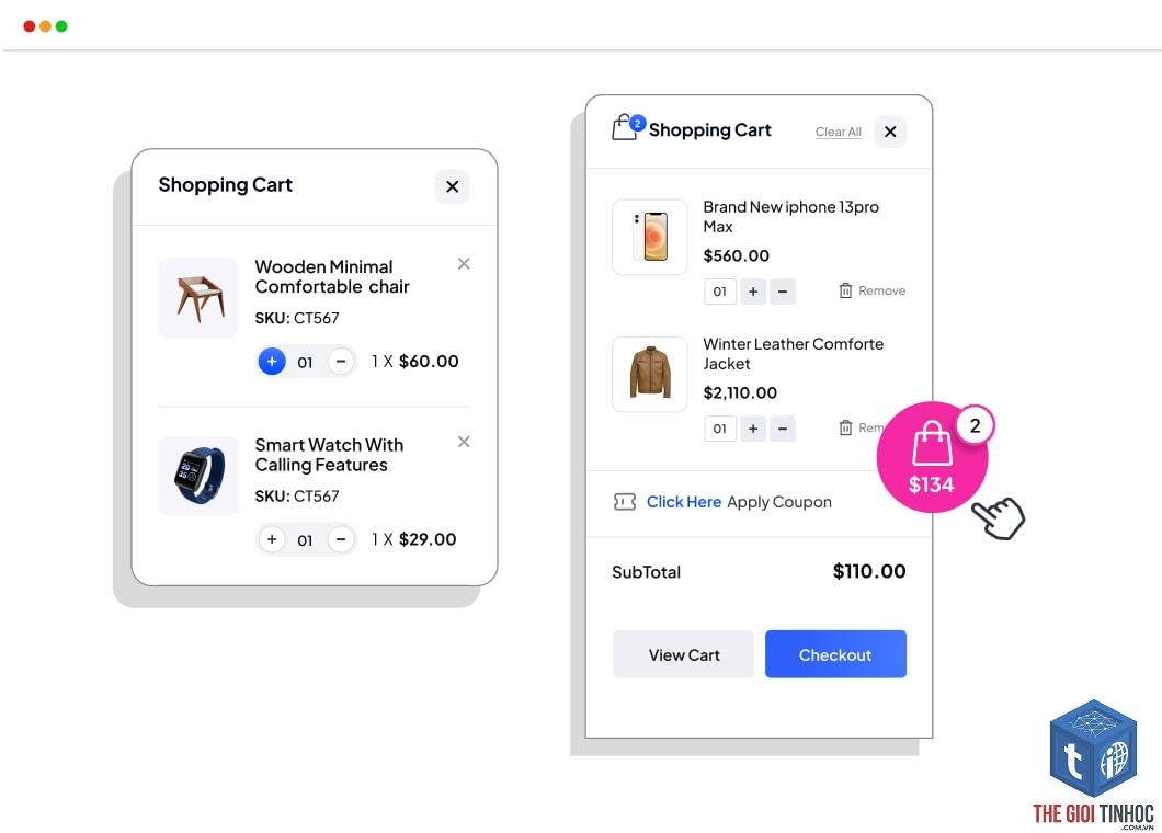 mini cart woocommerce - Hình 1