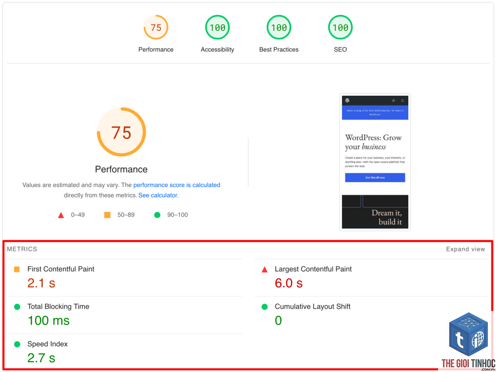 page speed wordpress