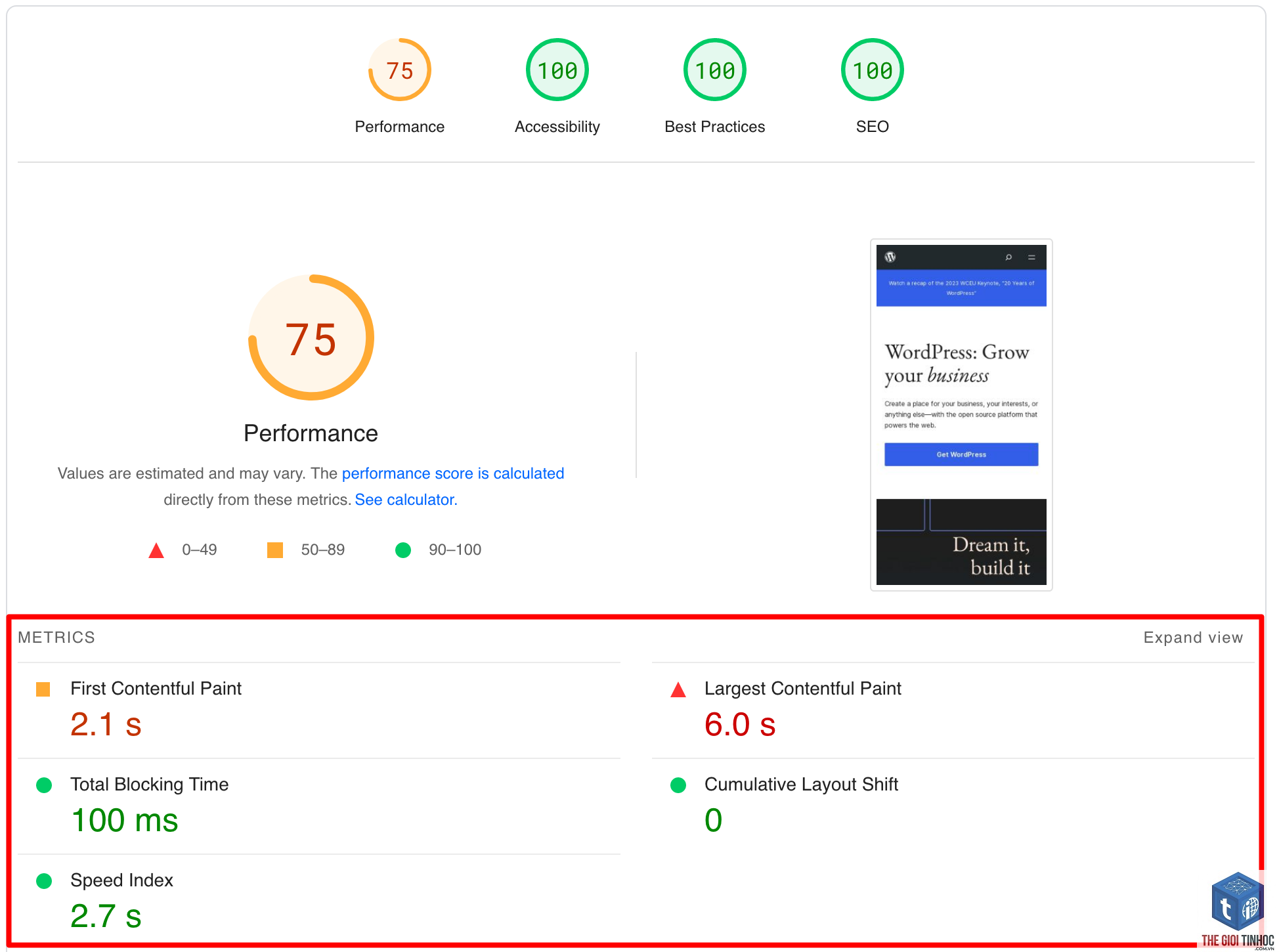 page speed wordpress - Hình 1