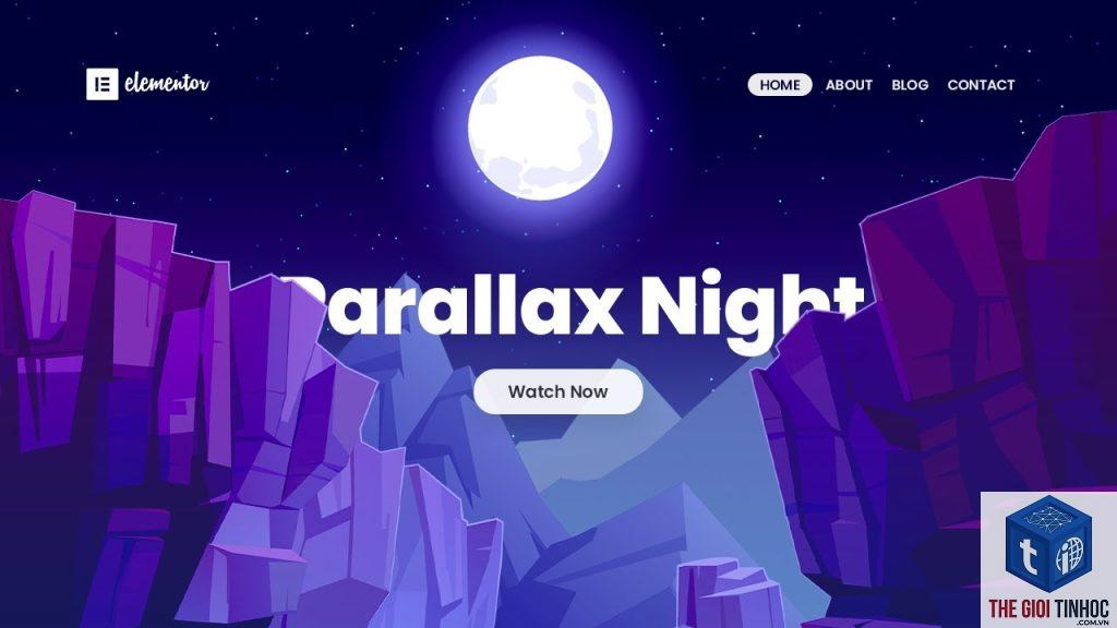 parallax elementor