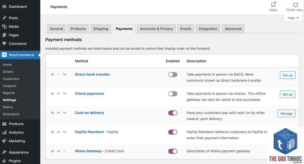 payment gateway woocommerce