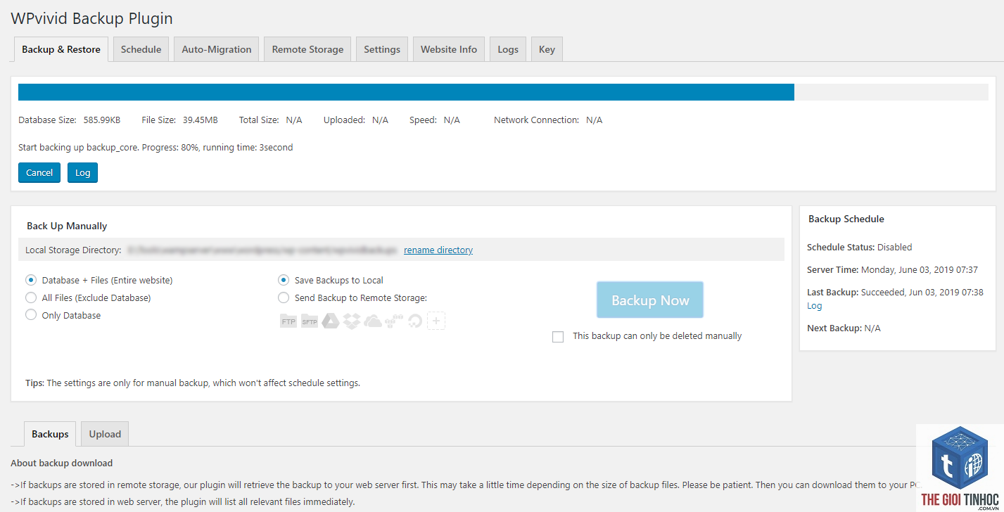plugin backup lỗi database - Hình 5