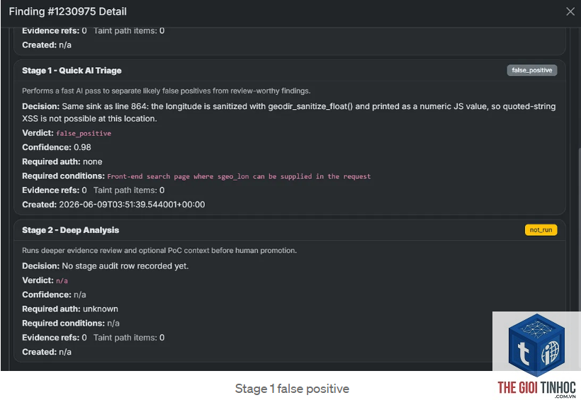 plugin bảo mật false positive