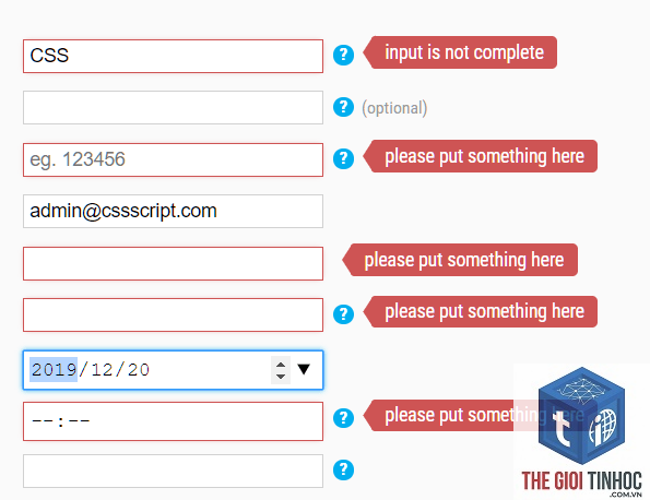 plugin form lỗi validation - Hình 1