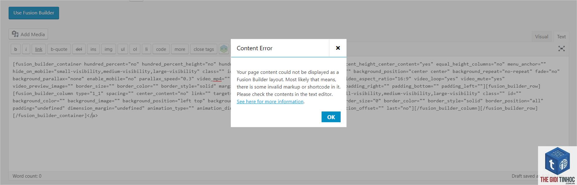 plugin page builder lỗi editor - Hình 4