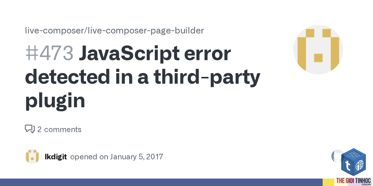 plugin page builder lỗi javascript - Hình 1
