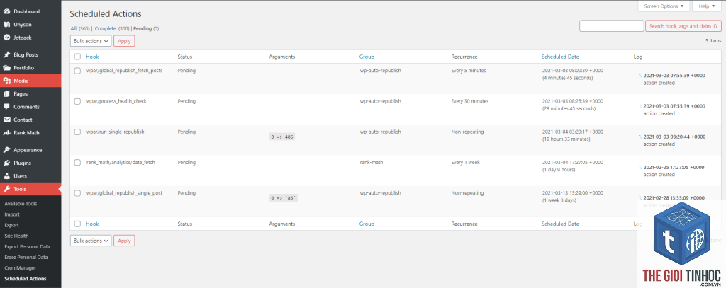 plugin wordpress action