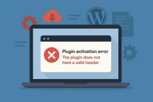 plugin wordpress activation error