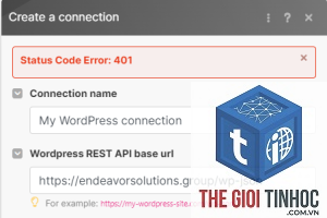 plugin wordpress api connection error
