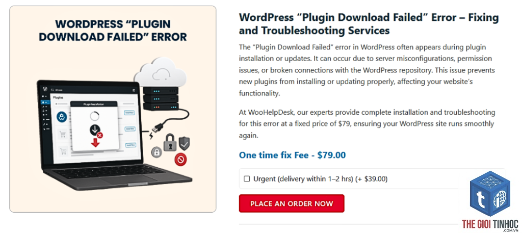 plugin wordpress download failed