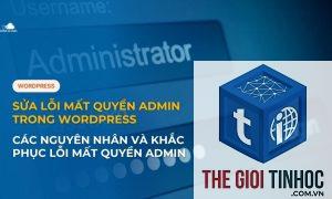 plugin wordpress gây lỗi admin