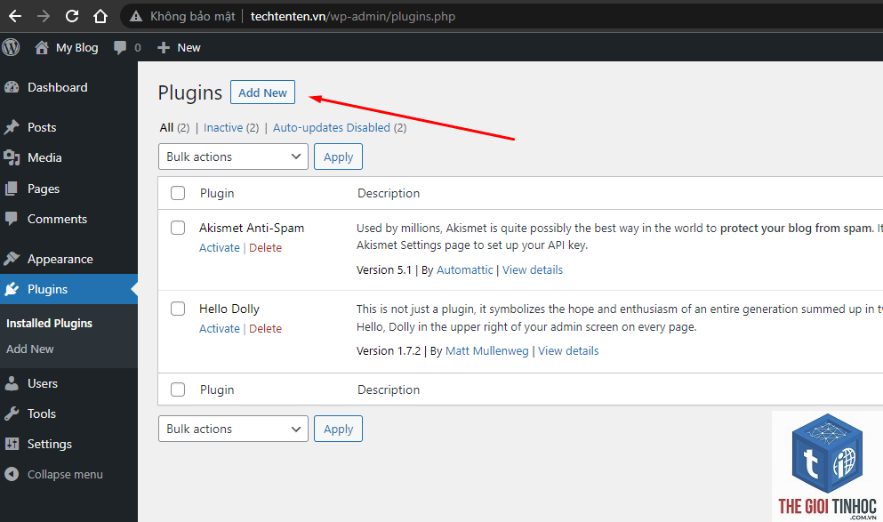 plugin wordpress không lưu cấu hình