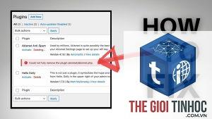 plugin wordpress remove error