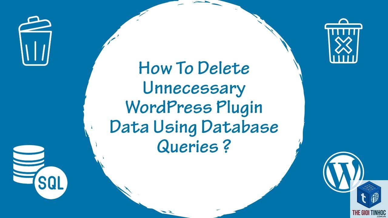 plugin wordpress uninstall database error - Hình 5